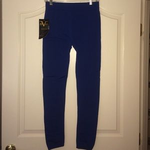 Navy Blue Versace 1969 Leggings, L/XL