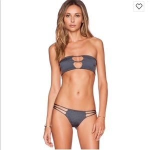 Indah Moto Smocked Strong Bandeau Top