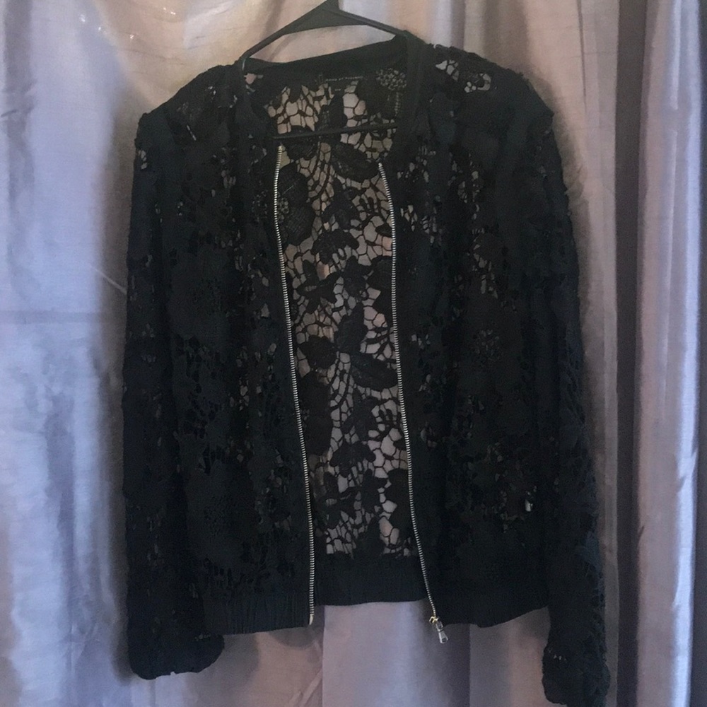 Black lace jacket
