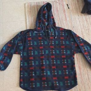 Vintage Pure water hooded quarter zip fleece