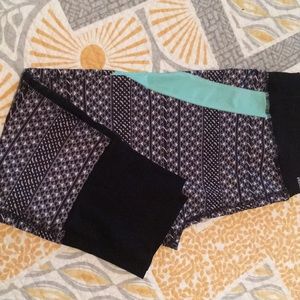 Rbx capris with mesh inset