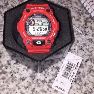 G-SHOCK red Casio watch