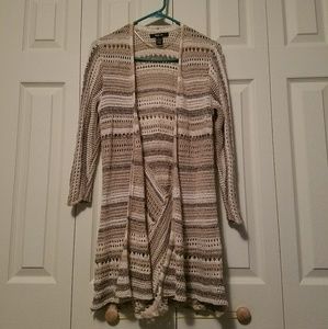 Long knit cardigan