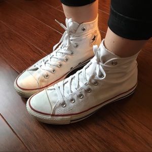 White high top Converse