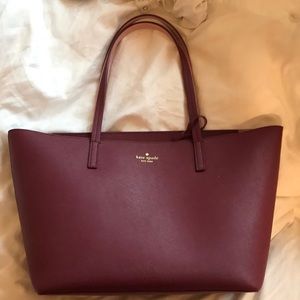 Kate Spade burgundy tote