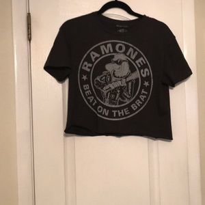 Zara Ramones Cropped T-Shirt