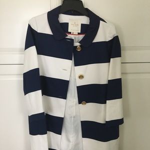 Kate Spade Striped Coat NEVER WORN BRAND NEW