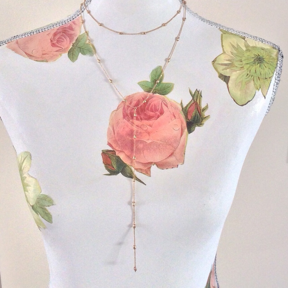 Layered Gold Necklace - Picture 2 of 3