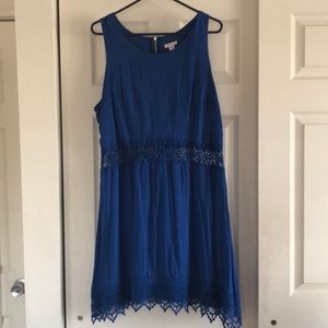 💜Like New💜 blue lace dress