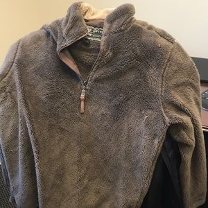 True Grit Fuzzy Jacket Brown Small