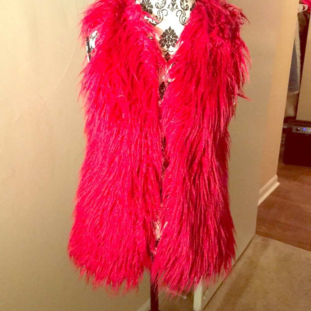 Hot pink vest