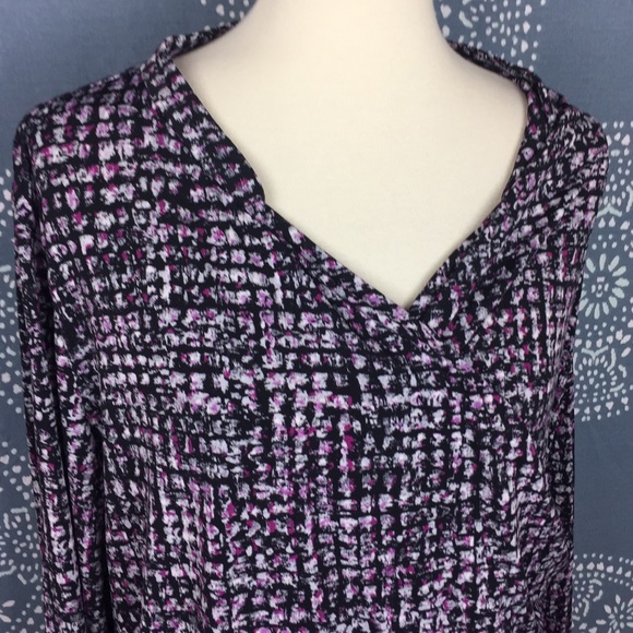 Chico's Tops - Chico’s Wrap Top with Abstract Print