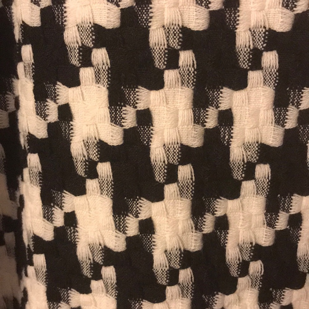 Houndstooth Open Drape Jacket - Picture 3 of 4