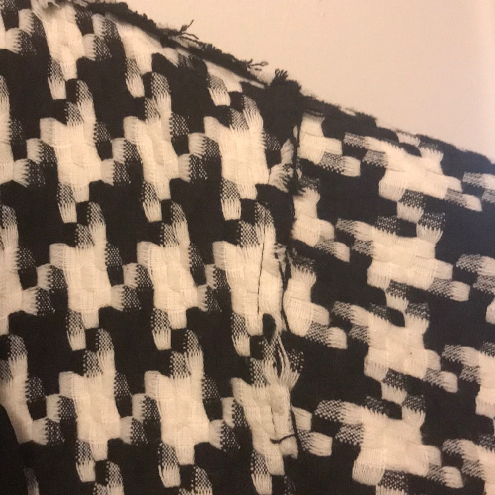Houndstooth Open Drape Jacket - Picture 4 of 4