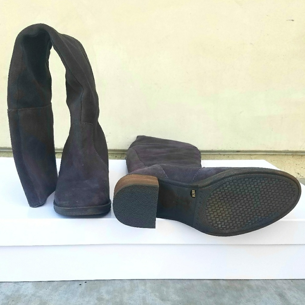 Incredible OTK Grey Suede Lucky Brand Boots - Picture 5 of 5