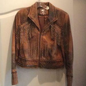 Leather Fringe Jacket