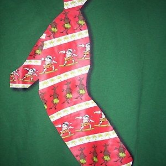 CHRISTMAS Theme Shirt of SANTA SURFING & REINDEERS - Picture 3 of 4