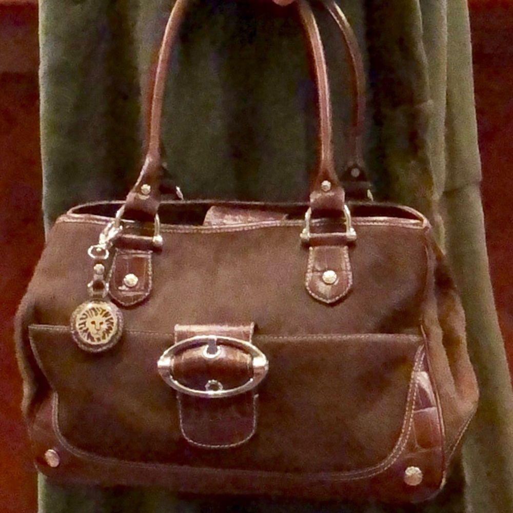 REDUCED!!! DESIGNER LEATHER MOC CROC & HIDE BAG