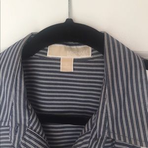 Striped Cotton-Poplin shirtdress.