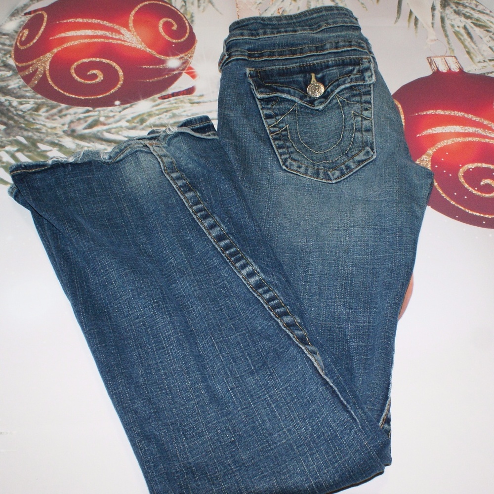 True Religion Womens Joey Flare Jeans size 28