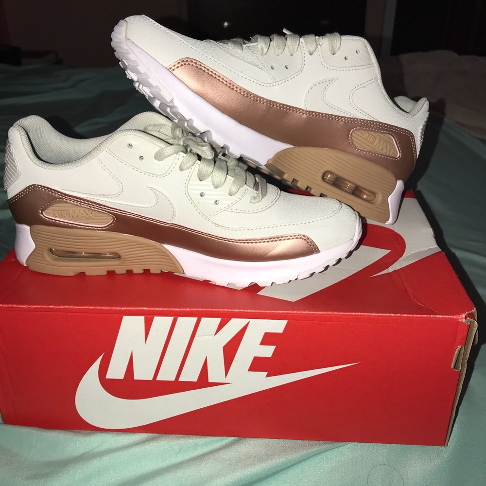 Nike air maxes ( rose gold )