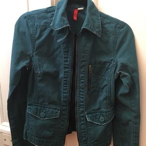 Tight Deep Turquoise Jean H&M Jacket