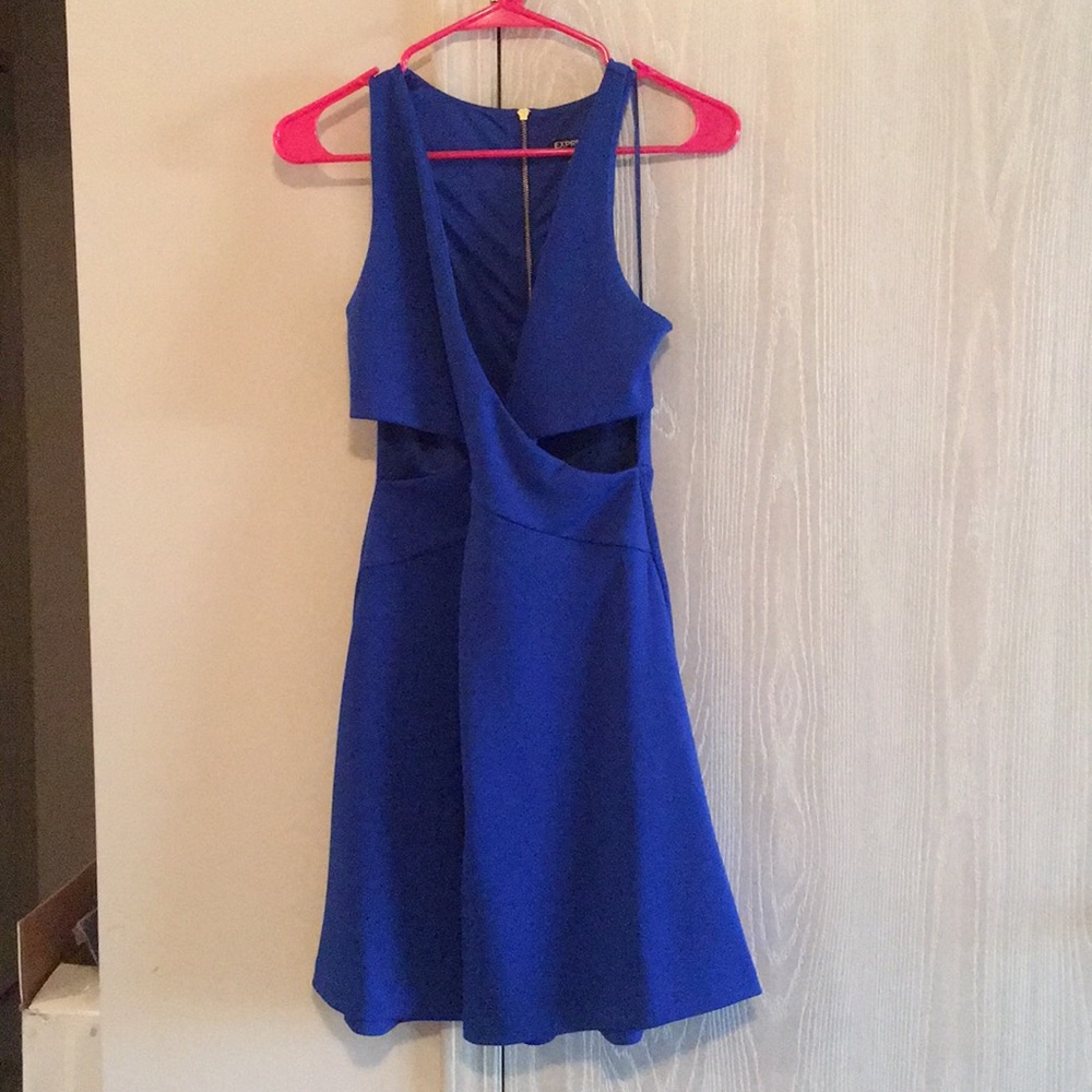 Royal blue dress from Express Size 6 - Worn once!