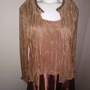 Nwt stunning copper Coldwater Creek jacket/dress