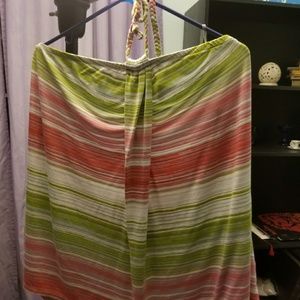 Striped halter top