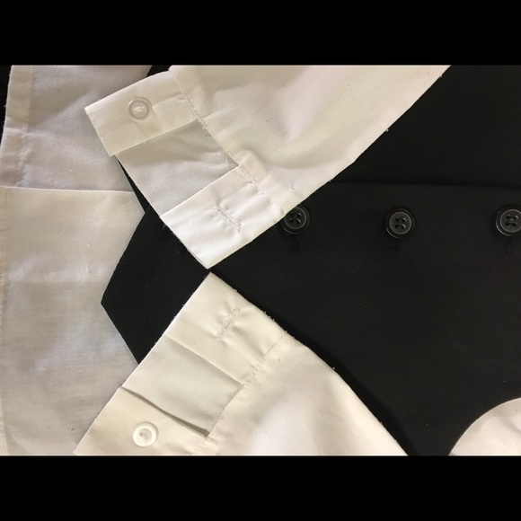 Boys tuxedo 4pc set, sz 3. Black - Picture 4 of 5