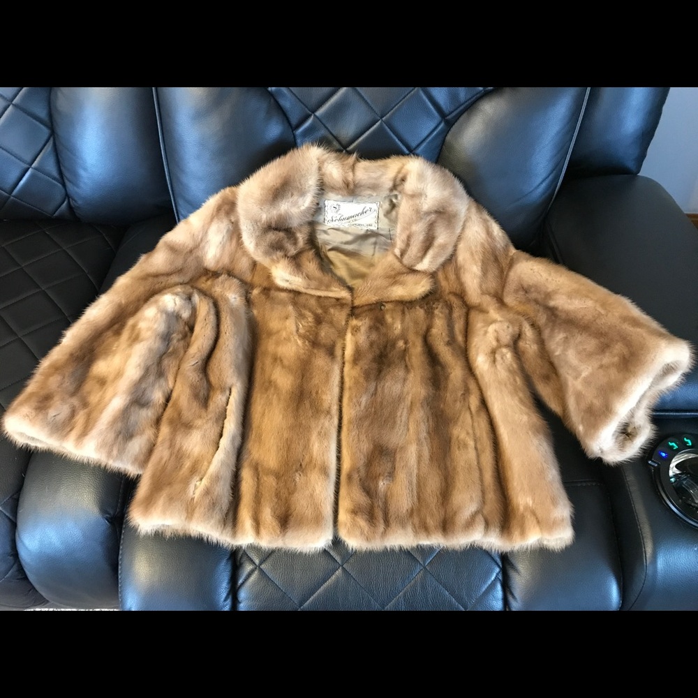 Vintage Mink Fur Short Coat