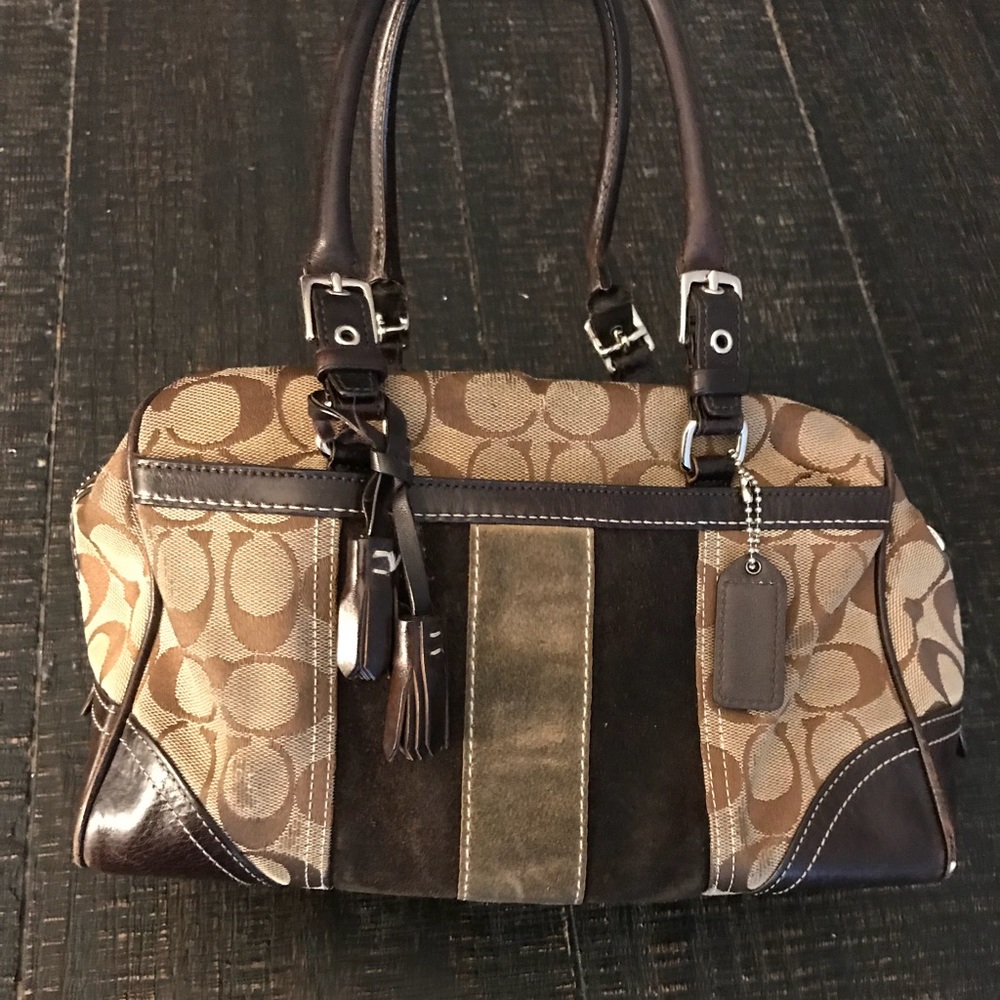 Coach top handle bag