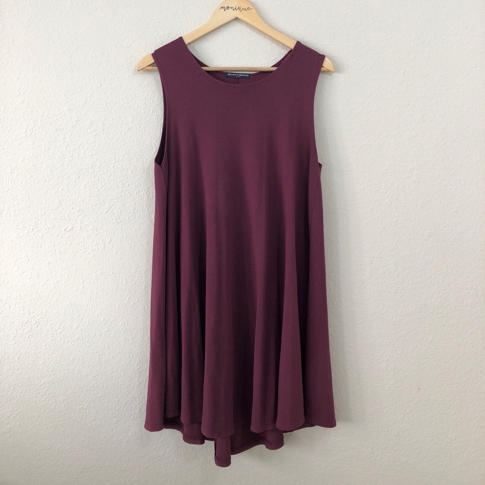 Brandy Melville Maroon Sleeveless  Dress
