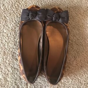 Brown Ballet Flats with Bow | Women's size 7.5 Gap