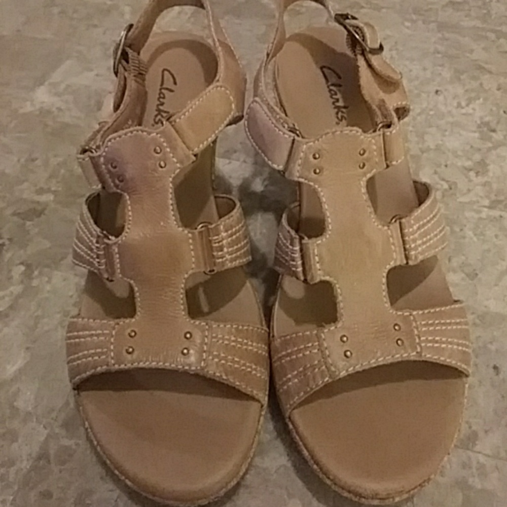 Clarks wedge shoes.