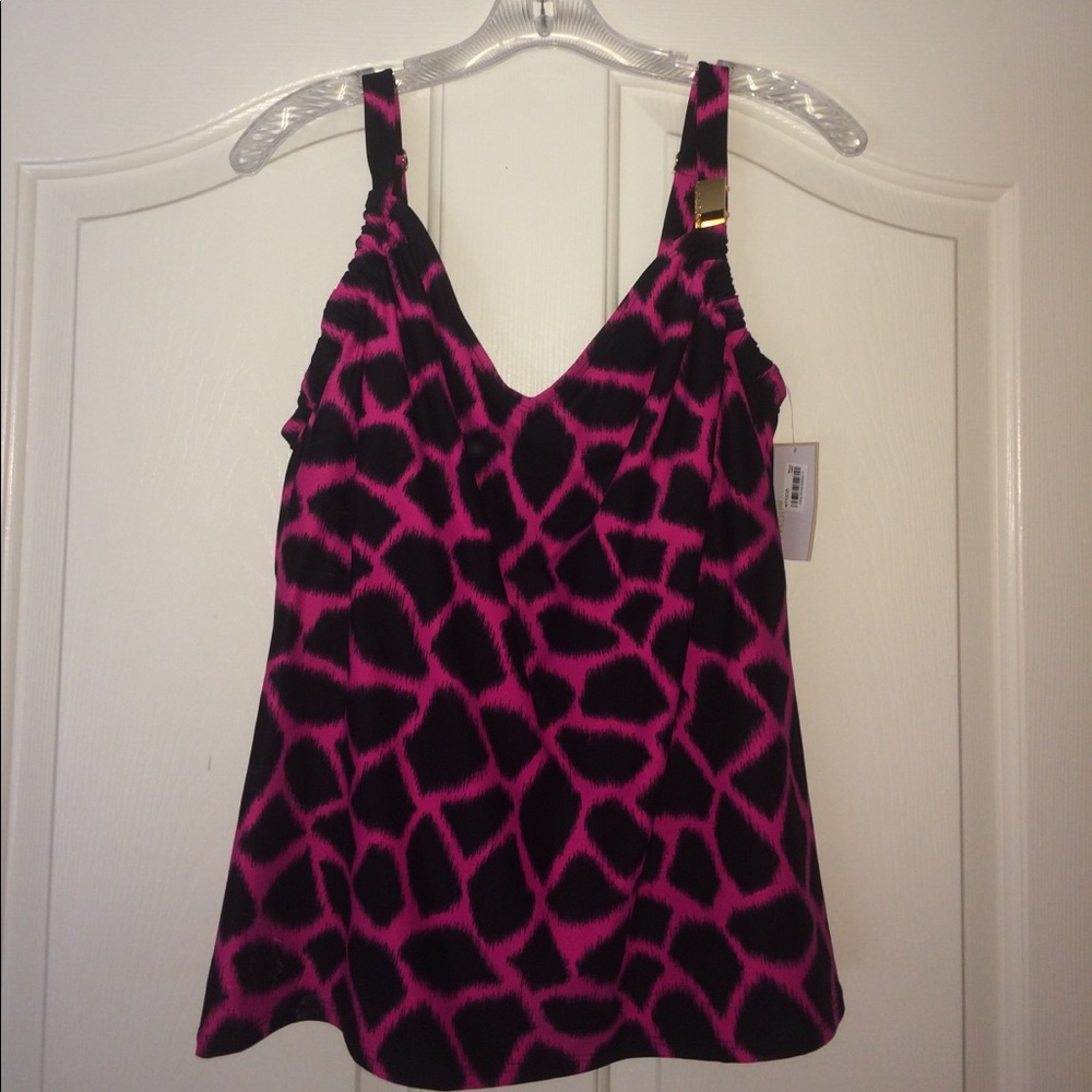NWT Michael Kors Tankini Swim Top, 20W