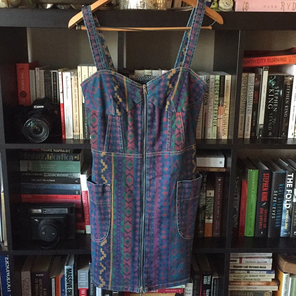 (Marc by Marc Jacobs) Denim tribal dress