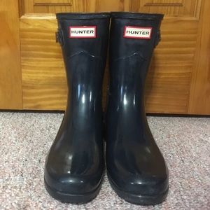 Navy Short Hunter boots