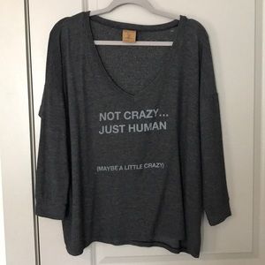 good hYOUman "Not Crazy... Just Human" Sweatshirt