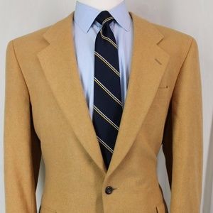 43L Jos A Bank Beige Camel Hair Sport Coat Blazer