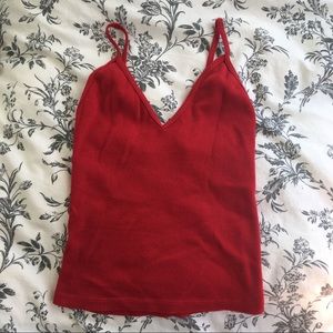 Red Brandy Melville Joanne tank