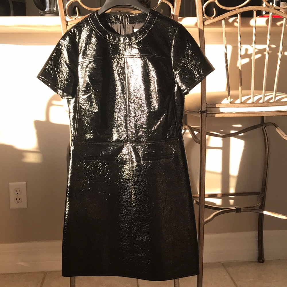 Michael Kors Faux patent leather dress