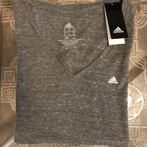 Women’s Adidas Gray t-shirt white logo