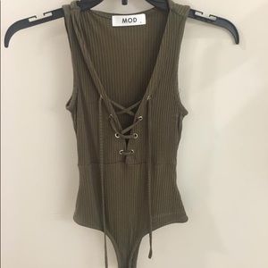 MOD green bodysuit