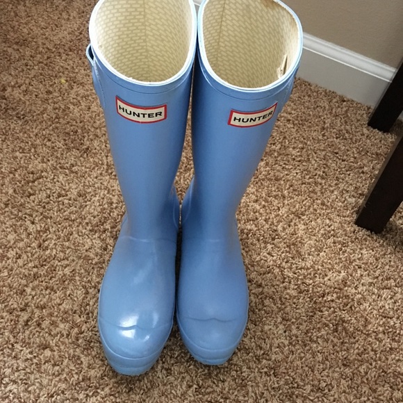 Hunter Shoes - Short Light Blue Hunter Boots 💙