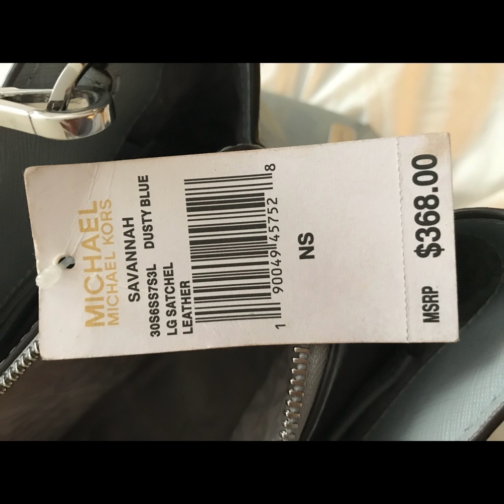 Michael Kors Dusty Blue leather satchel - Picture 4 of 8