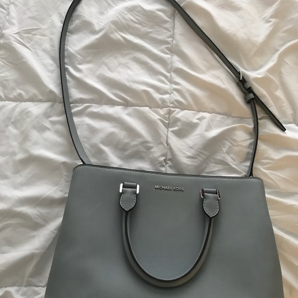 Michael Kors Dusty Blue leather satchel - Picture 2 of 8