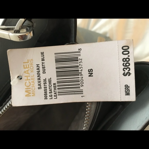 Michael Kors Dusty Blue leather satchel - Picture 4 of 8