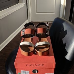 Two tone sandals made in Italy