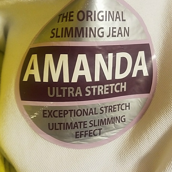 Gloria Vanderbilt jeans Amanda 18 white slimming - Picture 5 of 7